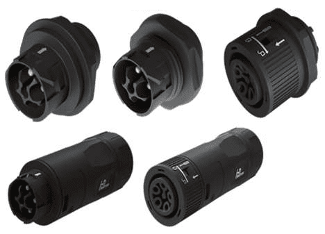 HD AC M25 5 Pin Connectors and RJ45 Connector in STEALTH 3 Phase Hybrid ...